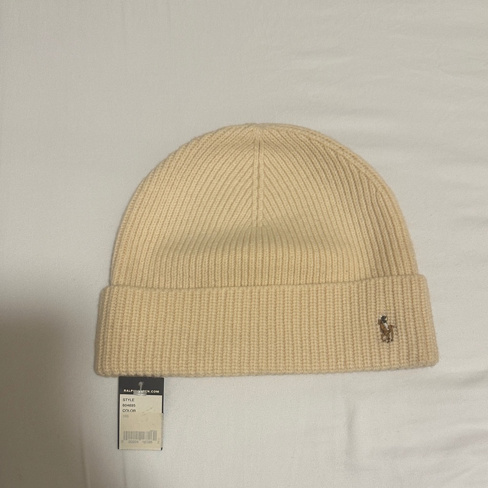 Ralph Lauren Beige Knit Hat